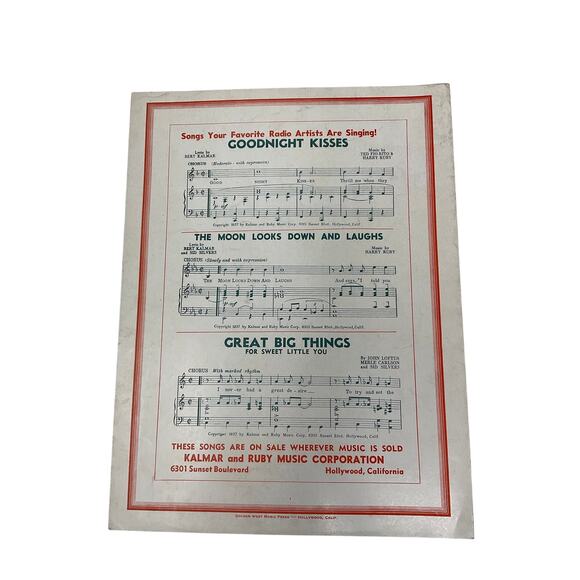 The Moon of Manakoora Sheet Music The Hurricane Newman Loesser Dorothy Lamour - Picture 5 of 5